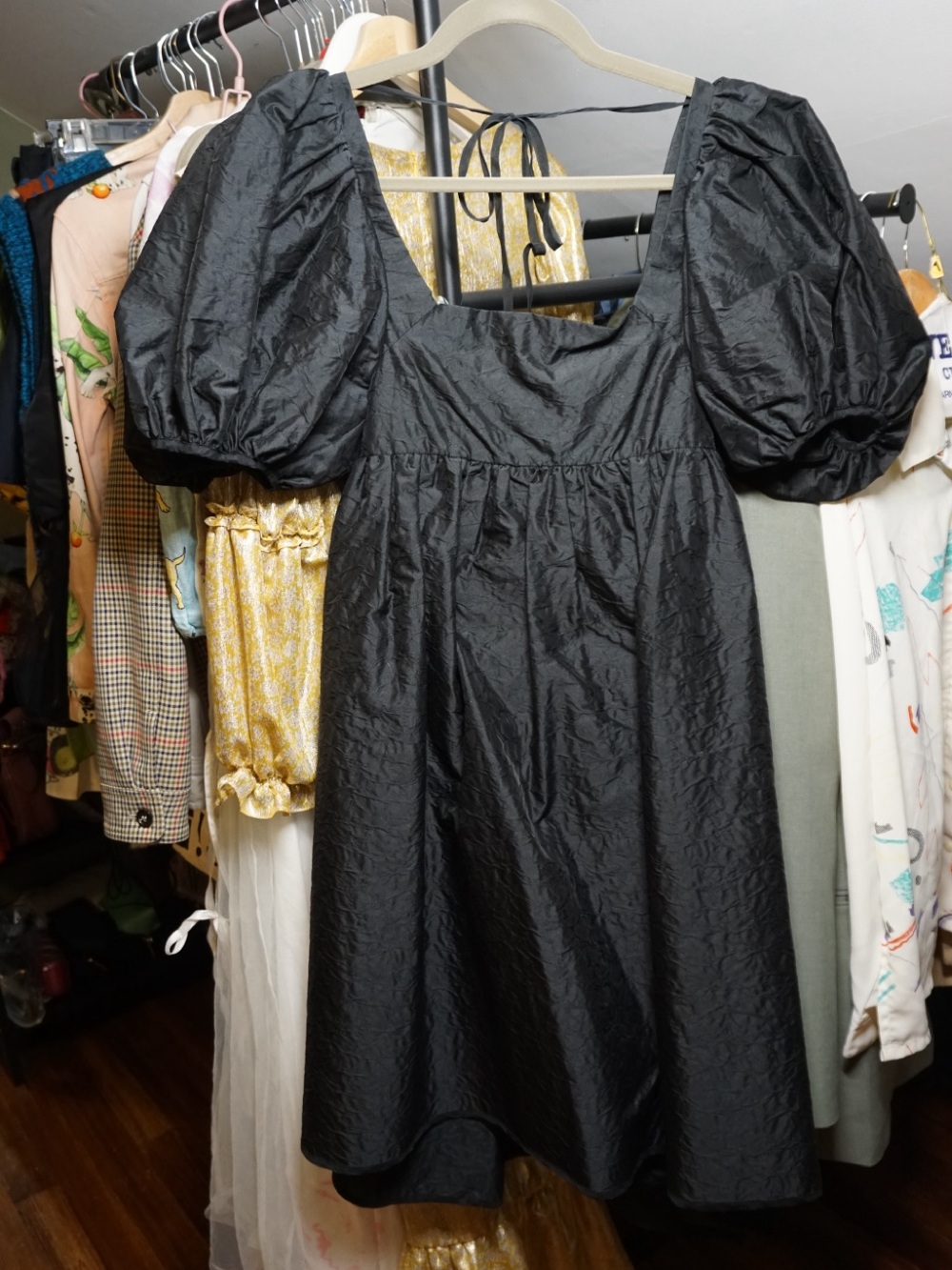 Cecilie Bahnsen Black Textured Dress